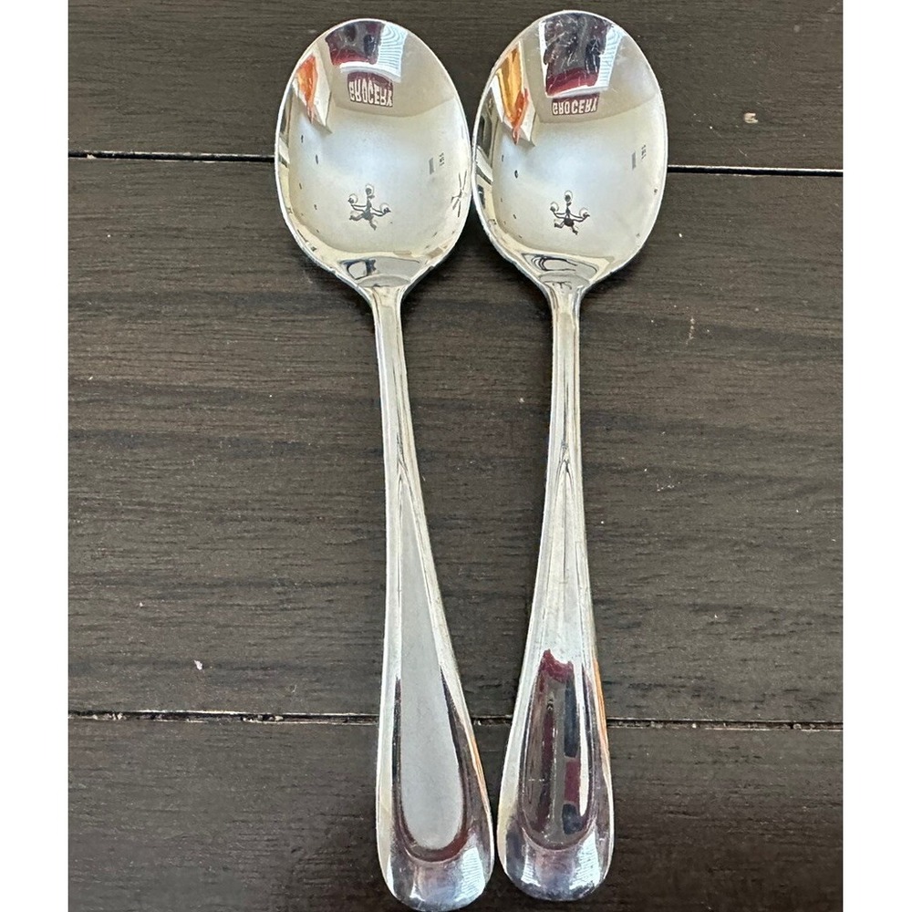 Lot Of 2 Sugar Spoon Oneida Stainless Voss Glossy